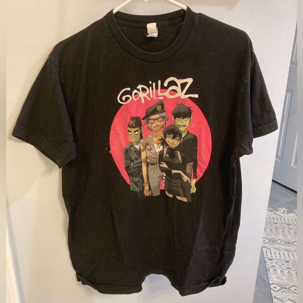Gorillaz Humanz Portrait Black Tultex T-Shirt size large